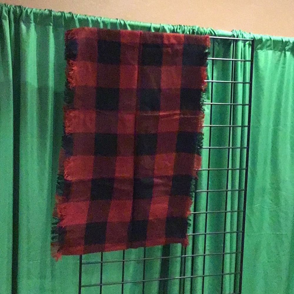 Buffalo plaid infinity scarf